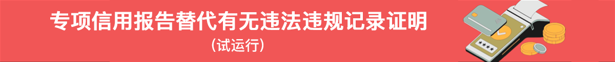专项信用报告